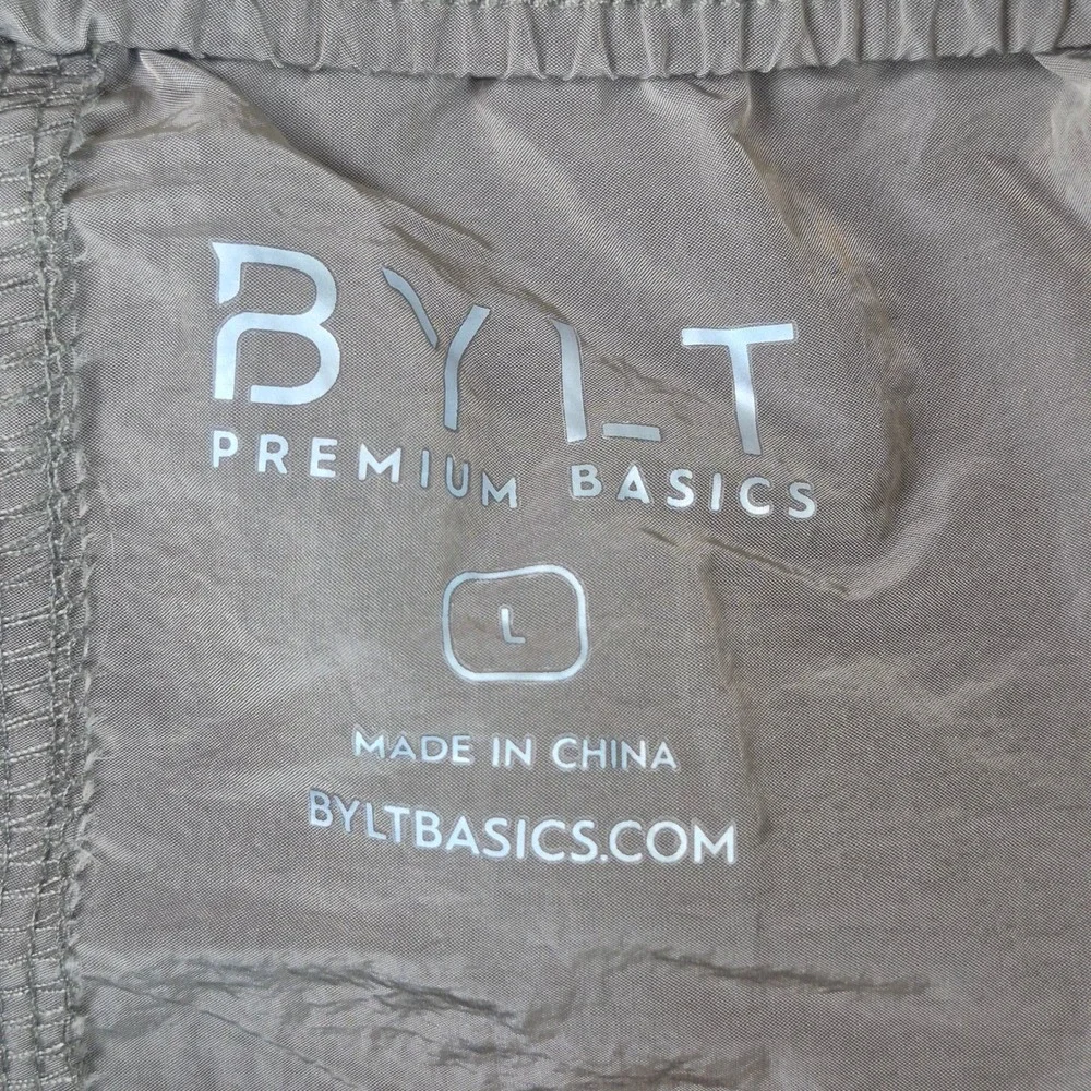 BYLT Baja Swim Slub Short Mens Large Brown Nylon Quick Dry